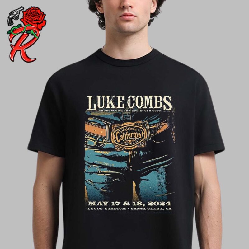 Luke Combs Growing Up And Getting Old Tour 2024 Concert Poster On May