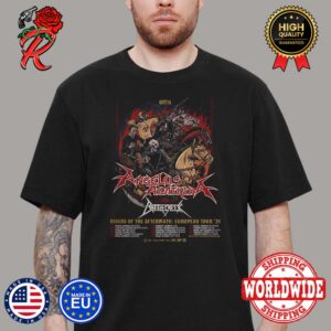 Angelus Apatrida Riders Of The Aftermath European Tour 2024 Tour List And Dates Poster Unisex T-Shirt