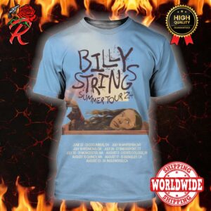 Billy Strings Summer Tour 24 Tour List Dates Poster All Over Print Shirt