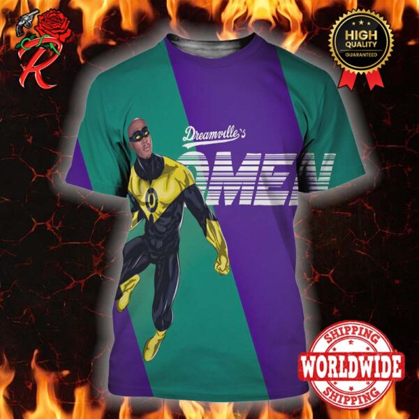 Dreamville Omen Superhero Yellow Lantern Inspired All Over Print Shirt