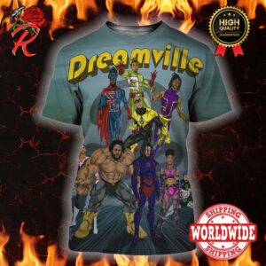 Dreamville Record The Superheroes J Cole Bas Ari Lennox Poster All Over Print Shirt