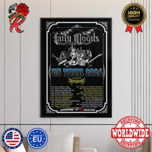 Early Moods US Tour 2024 With Morbikon Tour List And Dates Home Decor Poster Canvas