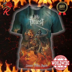 KK’s Priest The Sinner Rides Again Album Return Of The Sinner Tour 2024 Merch All Over Print Shirt