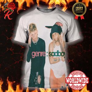 Machine Gun Kelly And Trippie Redd Genre Sadboy Release On March 29th 2024 Song Cover All Over Print Shirt