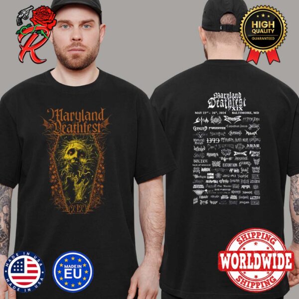 Maryland Deathfest XIX 2024 MDF Merch Artwork by Misanthropic Art Two Sides Print Classic T-Shirt