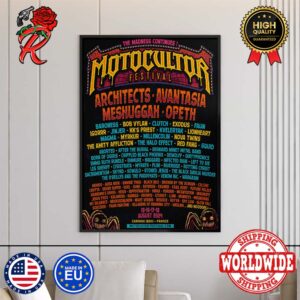 Motocultor Festival August 2024 In France The Madness Continues Lineup Home Decor Poster Canvas