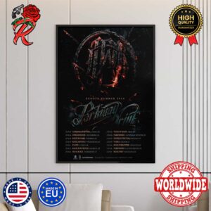 Parkway Drive Europe Summer 2024 Tour Dates Home Decor Poster Canvas