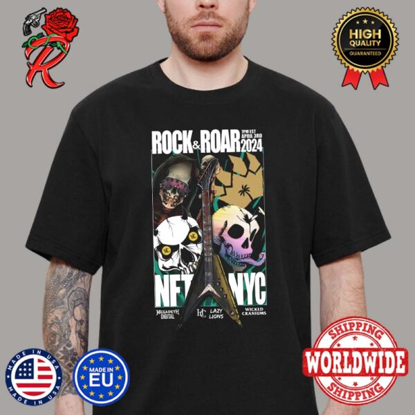 Rock And Roard 2024 NFT NYC On April 3rd Official Poster Vintage T-Shirt