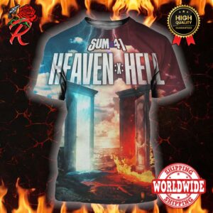 Sum 41 Heaven x Hell Final Album Artwork Vinyl Cover All Over Print Shirt