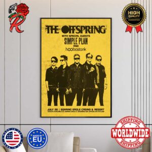 The Offspring Michigan Show At Soaring Eagle Casino And Resort In Mt Pleasant On July 26th Poster Canvas