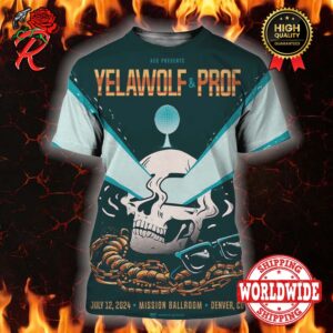 Yelawolf And Prof Show July 12th 2024 At Mission Ballroom Denver Colorado All Over Print Shirt