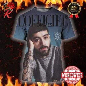 Zayn Malik Graces The Cover of LOfficiel Hommes All Over Print Shirt