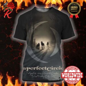 A Perfect Circle Sessanta Tonight At The Maverik Center Poster Limited Edition In Salt Lake City On April 23 2024 All Over Print Shirt