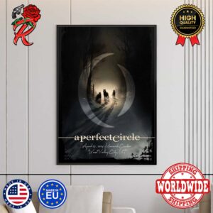 A Perfect Circle Sessanta Tonight At The Maverik Center Poster Limited Edition In Salt Lake City On April 23 2024 Wall Decor Poster Canvas