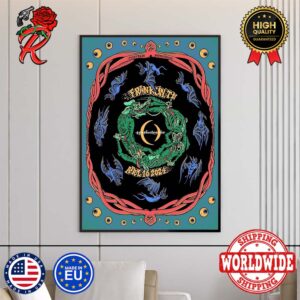 A Perfect Circle Tonight Poster For Franklin TN At First Bank Amphitheater On April 10 2024 Sessanta Tour Home Decor Poster Canvas