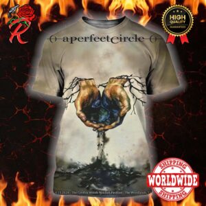 A Perfect Circle Tonight Poster For Houston Texas On April 13 2024 At Cynthia Woods Mitchell Pavillion Sessanta Tour All Over Print Shirt