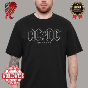 ACDC 50 Years Anniversary Classic Logo T-Shirt