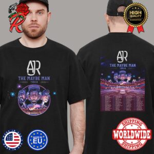 AJR The Maybe Man 2024 North American Tour Poster Tour Dates Merch Two Sides Print T-Shirt