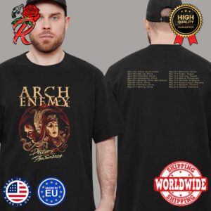 Arch Enemy The Final Asia Tour 2024 Tour Dates Two Sides Print Unisex T-Shirt