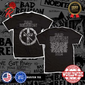 Bad Religion America Tour 2024 Discography Buster Tee