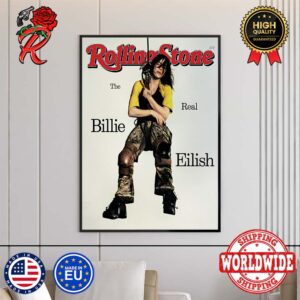 Billie Eilish On Rolling Stone May 224 Cover The Real Billie Eilish Home Decor Poster Canvas