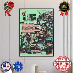 Billy Strings Spring Tour 2024 Home Decor Poster Canvas