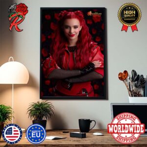 Descendants The Rise Of Red Daughter Of Queen Of Hearts Red Character Poster First Look Home Decor Poster Canvas