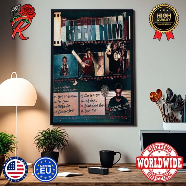 Doe Beezy Freebandz Been Him The Mixtape Track List Wall Decor Poster Canvas