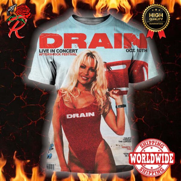 Drain Band Live In Concert Aftershock Festival 2024 On October 10th Poster All Over Print Shirt