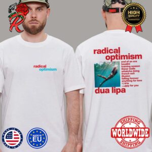 Dua Lipa Radical Optimism New Album Colorful Logo And Track List Two Sides Print Classic T-Shirt