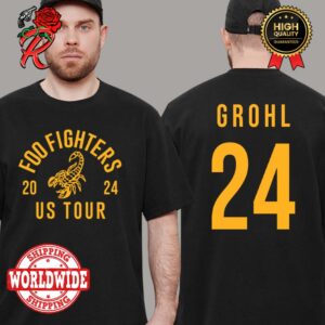 Foo Fighters US Tour 2024 Grohl Merch Two Sides Print Unisex T-Shirt