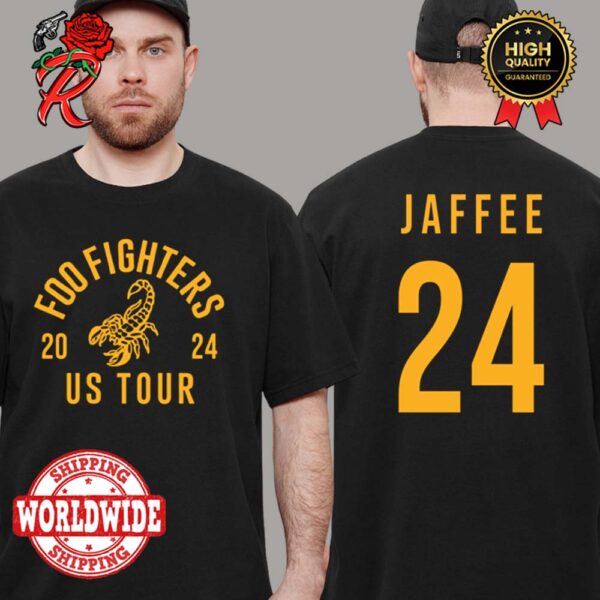 Foo Fighters US Tour 2024 Jaffee Merch Two Sides Print Unisex T-Shirt