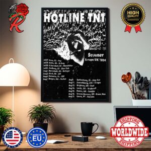 Hotline TNT Summer Europe UK 2024 Tour Dates Home Decor Poster Canvas