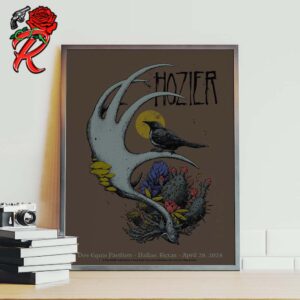 Hozier Concert Poster For Dos Equis Pavillion In Dallas Texas On April 28 2024 Home Decor Poster Canvas