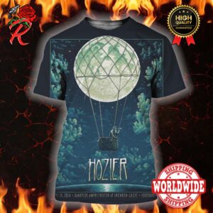 Hozier Tonight Concert Poster For Southaven MS At Bankplus Amphitheater At Snowden Grove On April 25 2024 All Over Print Shirt