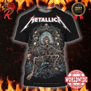 Metallica 72 Season Poster Series Crown Of Barbed Wire By Miles Tsang 3D Shirt