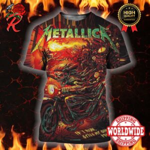 Metallica 72 Season Poster Series If I Run Still My Shadows Follow By Munk One 3D Shirt
