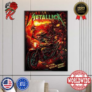 Metallica 72 Season Poster Series If I Run Still My Shadows Follow By Munk One Wall Decor Poster Canvas