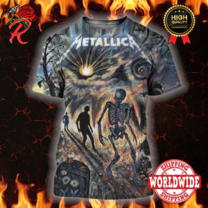 Metallica 72 Season Poster Series Sleep Walk My Life Away By Zeb Love 3D Shirt