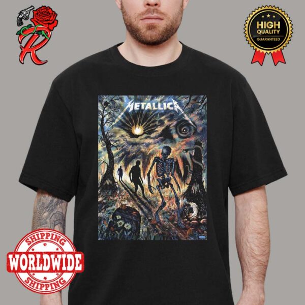 Metallica 72 Season Poster Series Sleep Walk My Life Away By Zeb Love Essentials T-Shirt