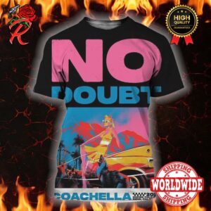 No Doubt Poster For Coachella 2024 At Empire Polo Club In Indio California All Over Print Shirt