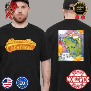 Official Dreamville Fest 2024 Logo And Map On April 6-7 In Raleigh NC Two Sides Print Unisex T-Shirt