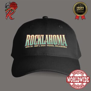 Official Rocklahoma 2024 August 30 To September 1 In Pryor Oklahoma Logo Cap Hat Snapback