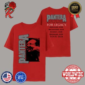 Pantera Tour 2024 Australia Merch Vulgar Display of Power Two Sides Unisex T-Shirt
