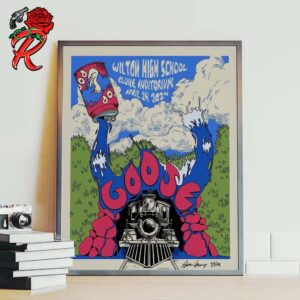 Poster For Goose Concert At Wilton High School Clune Auditorium On April 24 2024 Home Decor Poster Canvas
