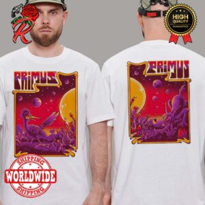 Primus At Sessanta Tour In Phoenix AZ Show Night 1 And 2 Posters At Talking Stick Resort Amphitheatre On April 16 2024 Two Sides Unisex T-Shirt