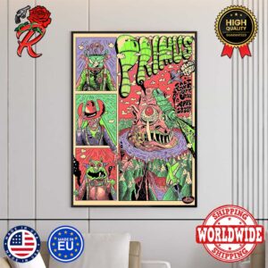 Primus At Sessanta Tour Tonight At The Maverik Center Poster Limited Edition In Salt Lake City On April 23 2024 Home Decor Poster Canvas