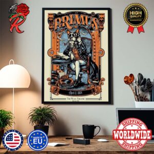 Primus In Sessanta Tour At Boch Centre Wang Theatre In Boston MA On April 3nd 2024 Second Poster Home Decor Poster Canvas