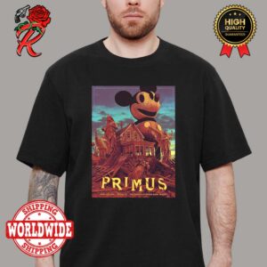 Primus Tonight Poster For The Pavilion At Toyota Music Factory Poster In Irving Texas On April 12 2024 Sessanta Classic T-Shirt