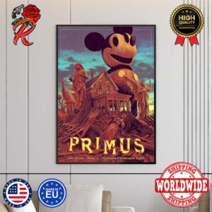 Primus Tonight Poster For The Pavilion At Toyota Music Factory Poster In Irving Texas On April 12 2024 Sessanta Home Decor Poster Canvas